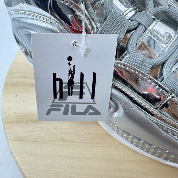 Fila Mens Grant Hill 3 Metallic Silver Sneakers Size 7 NEW Athletic Workout - Picture 8 of 9